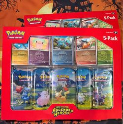 Pokemon costco Ascended heros 5 pack tin