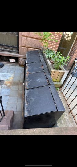Iron garbage bins