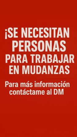 Trabajo en Mudanzas