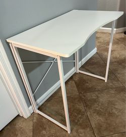 (NEW) 32” Wide White Folding Desk