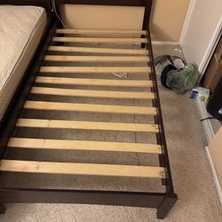 Twin Side bed frame and mattress