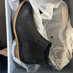 Black Chelsea Leather Boots