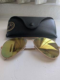 Ray Ban Aviator Large Metal Gold Sunglasses