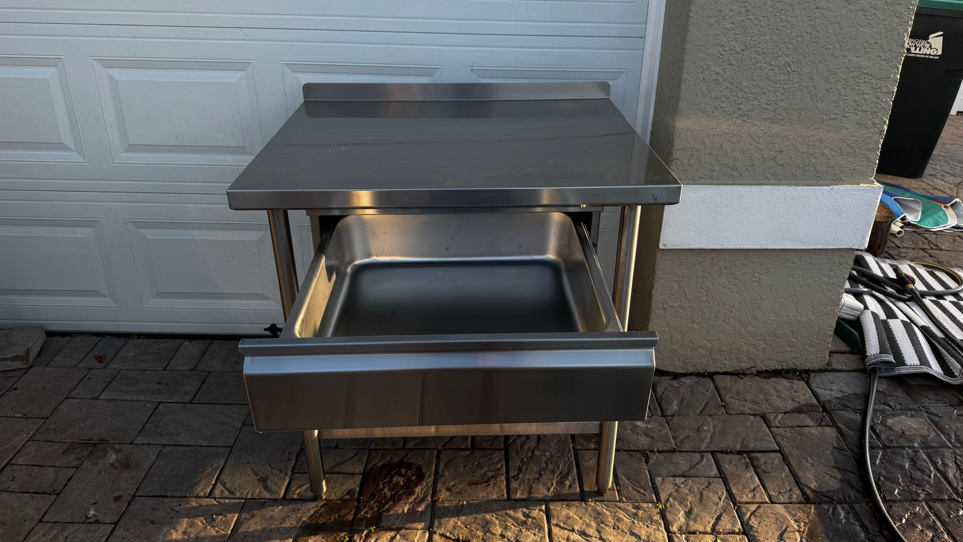 Top quality HEAVY DUTY Stainless Steel TABLE with drawer and backsplash $350 36x30