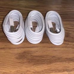 3-Pack 3Ft Charging Cable Charger Cord For Apple iPhone XR X Xs MAX 8 7 6 6S PLUS 5