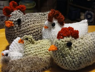 Crocheted Bags, Hats, Animals
