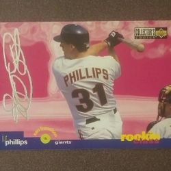 1995 Upper Deck J. R. Phillips San Francisco Giants #27 Rookie Class Collector's Choice Silver Signature Baseball Card Vintage Collectible Sports MLB