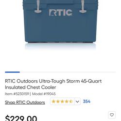 RTIC Outdoors Ultra-Tough Storm 45-Quart Insulated Chest Cooler 