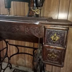 Antique Parish Paddle Sewing Machine 