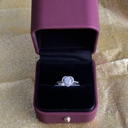 18kt Halo Heart Diamond Engagement Ring