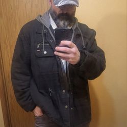 Dickies Vintage Blue Canvas Hooded Jacket