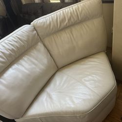 Part of sectional genuine leather