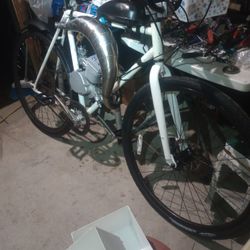 Motorized Bicycle Custom Built With An Avenger 85cc Motor