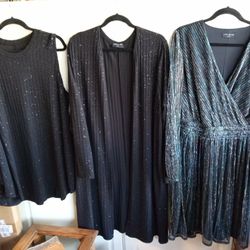 LANE BRYANT SIZE 22-24 2 PIECE SWEATER SET AND DRESS