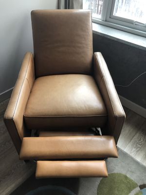 West Elm Sedgwick Leather Recliner For In Oakland Ca Offerup West Elm Sedgwick Leather Recliner For