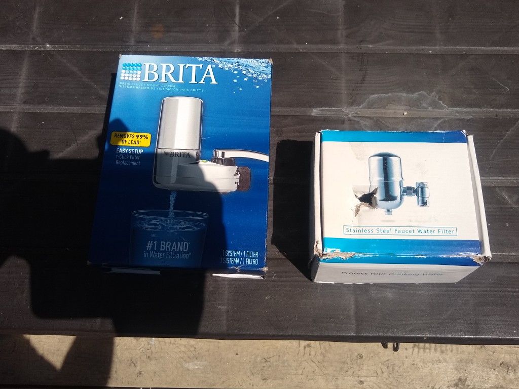 New Brita Faucet Water Filter Kitchen Sink Adapter Connector Tap Spigot Filtration Purification System Stainless Steel Zero Katadyn WaterBoy
