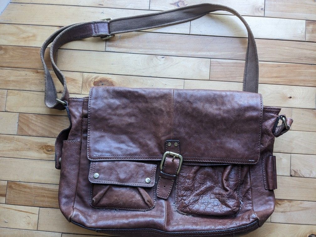 Fossil Leather Satchel 