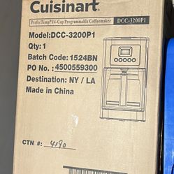 Coffee Maker- Brand New- Cusinart 