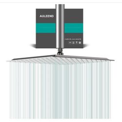 🚿 NEW 12” Rain Shower Head – High Flow Stainless Steel | Brushed Nickel 🚿