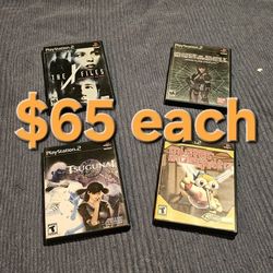 Playstation 2 Ps2 Games RARE $65 Each 