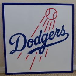 Dodgers Sign handmade wooden