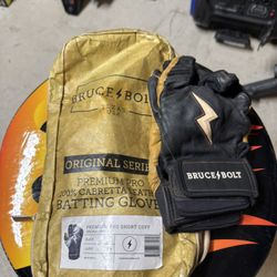 Bruce Bolt Batting Gloves And Maverick 