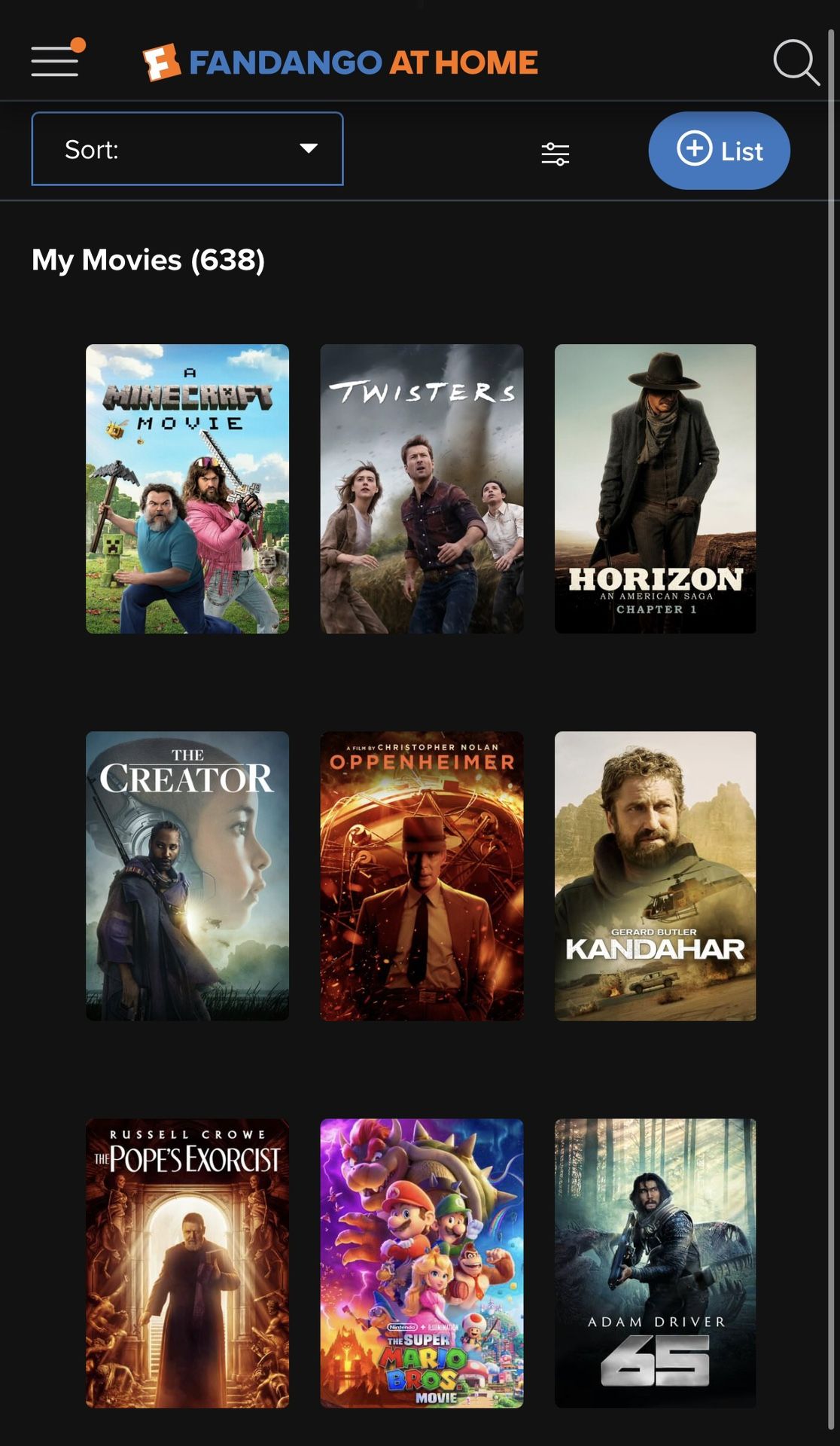 638 Digital Collection - Vudu Fandango 
