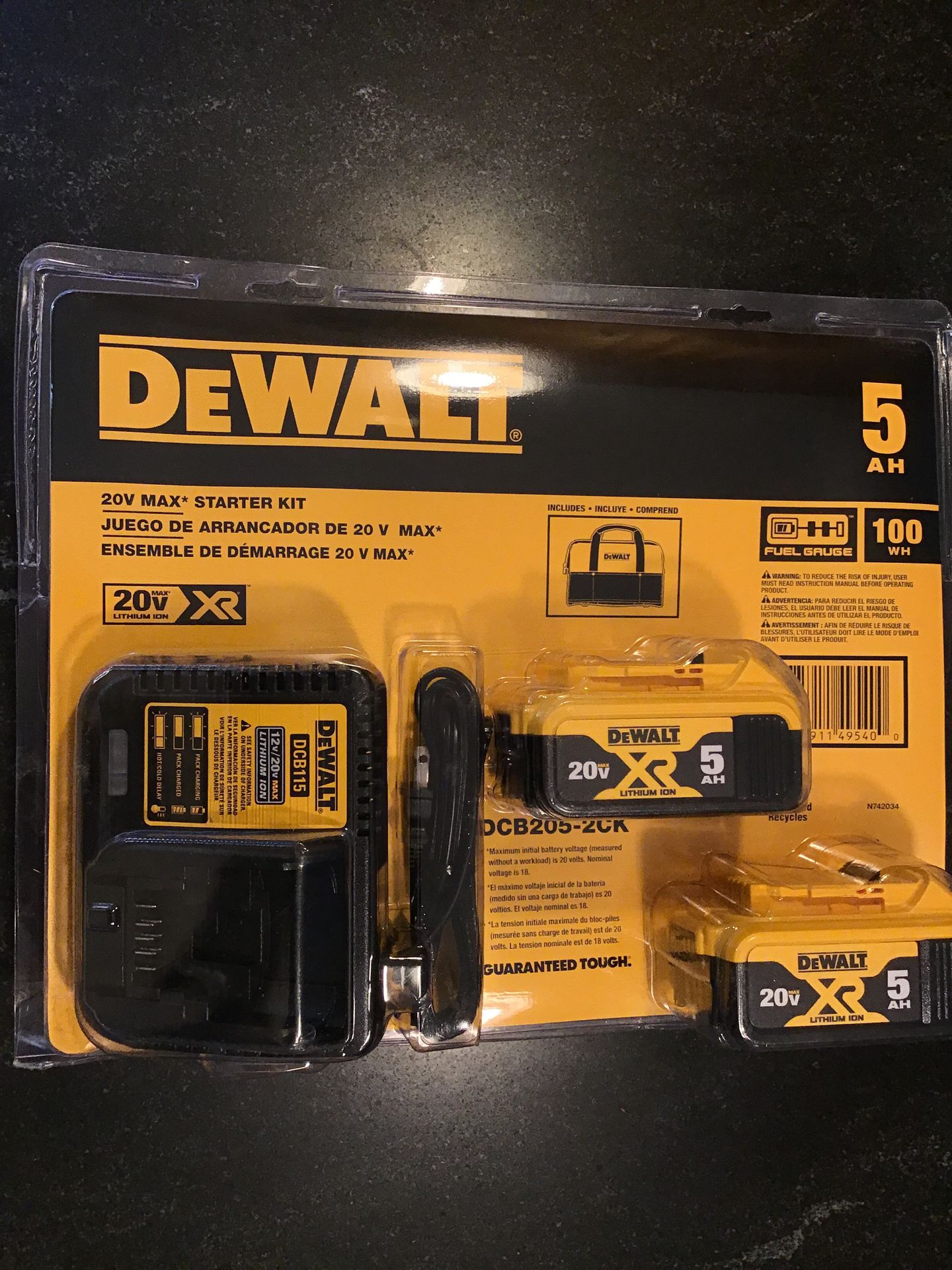 DEWALT DCB205-2CK....5.0AH Starter Kit