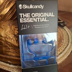 Blue Skullcandy Ink'd+ Wired Earbuds.