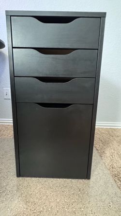 IKEA ALEX Drawer Unit / File Storage – Black Brown – Like New