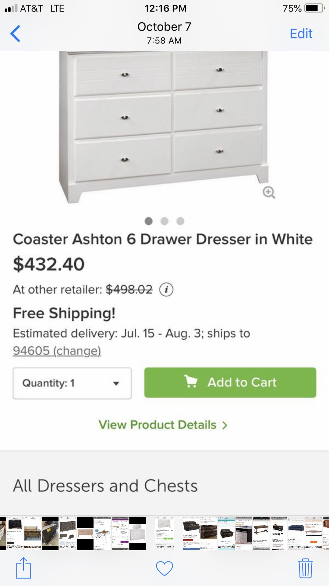 Dresser $200