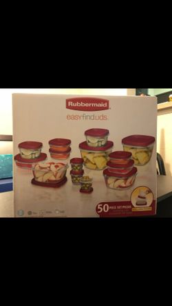Rubbermaid 50 PC container set