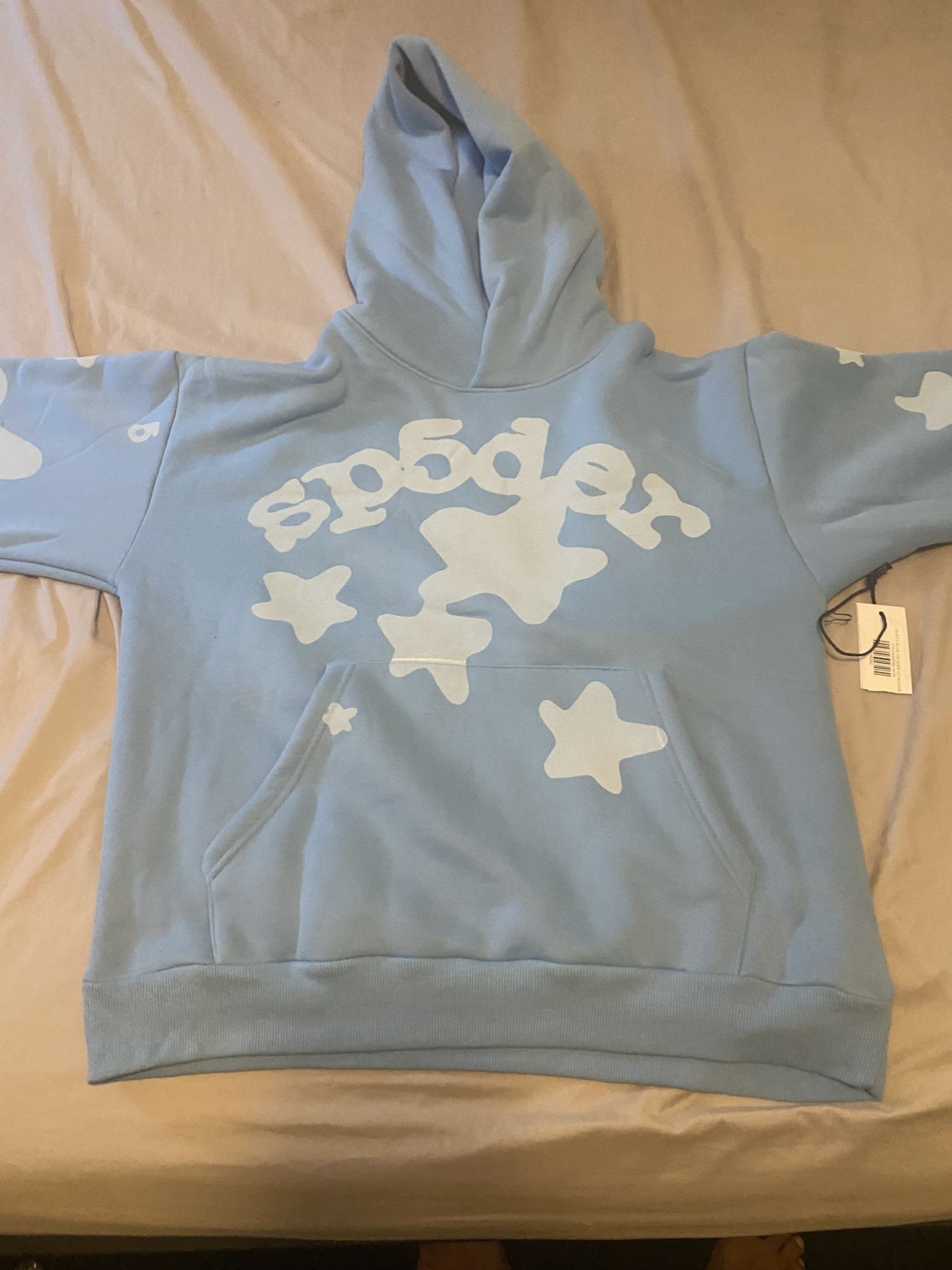 Sp5der Beluga Light Blue Hoodie