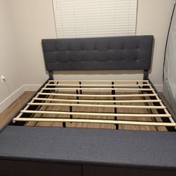 King Bedframe w/ Storage  - Need it gone this weekend
