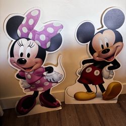 Minnie & Mickey Mouse cut outs