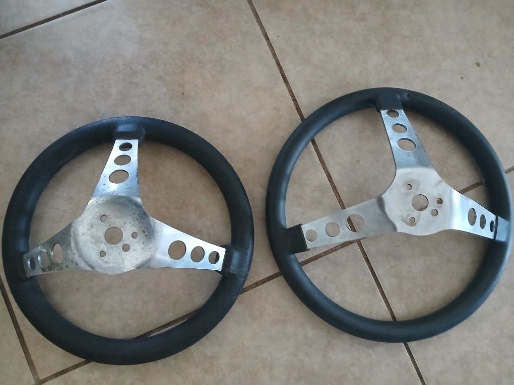 For Sale Two Different Size Steering Wheels