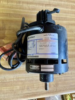 GE Sump Pump Motor