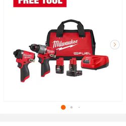 Milwaukee M12 Impact And Drill