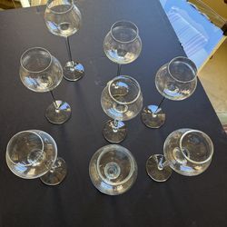 Clear glass candle holders