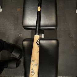 David Fry Signed Broken Bat! Game Used! 