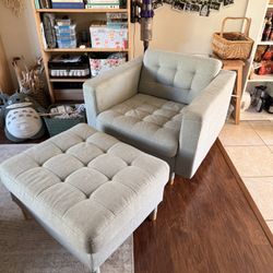 MORABO Armchair and ottoman set 450$ (Original value 648$)