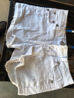 Scissor white shorts (girls)
