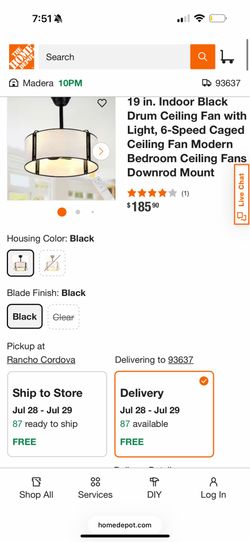 Ceiling fan and light
