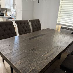 Dinning Table 6 Chairs Mesa Con 6 Sillas