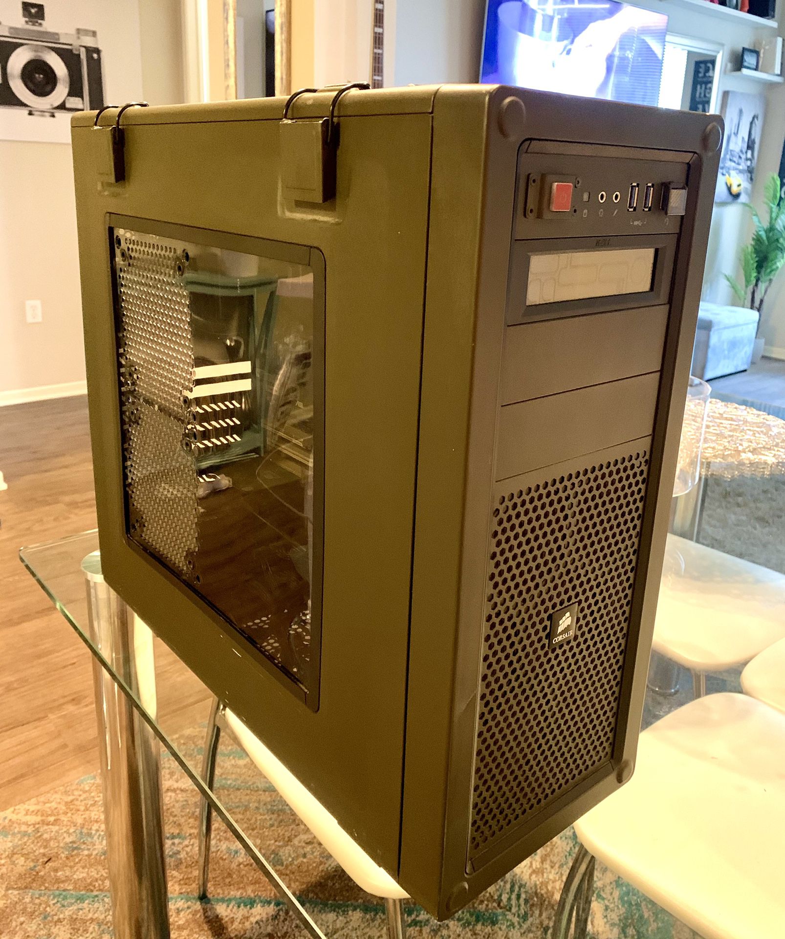 VENGEANCE Mid-Tower Gaming — Military Green for Sale in Rancho Cucamonga, CA OfferUp