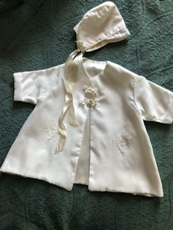 Adorable Vintage Christening  3-piece Set For Boy or Girl