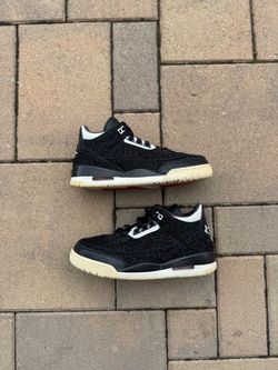 AWOK Vogue x Jordan 3 Black size 7.5w / 6y