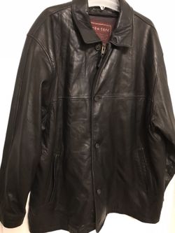 Heavy leather black jacket