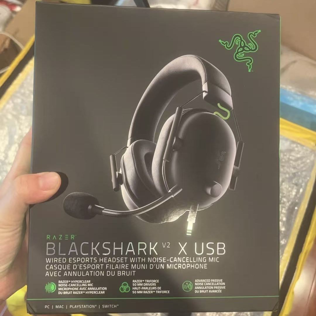 Brand New•Black•Razer•Blackshark V2 X USB Gaming Headset