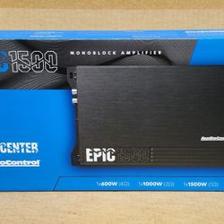 AudioControl Power Amplifier Epic Series Mono Subwoofer Amp 3000 Watts EPIC1500 🚨 Payment Options Available 🚨 No Credit Needed 🚨 